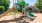playground with jungle gym and slides